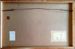 José Ortega Abstract "Buildings" Oil Painting