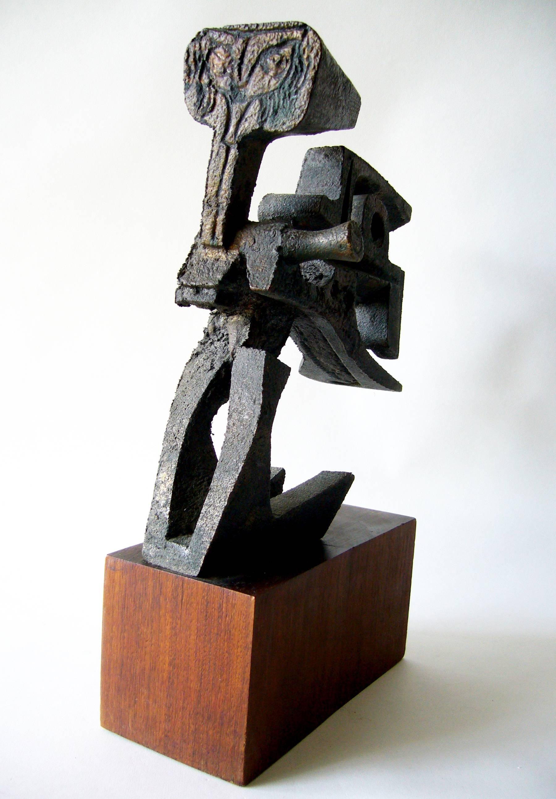 Mid-Century Modern Paolo Soleri Bronze Abstract Modern Sculpture