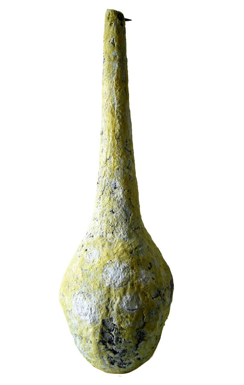 Mid-20th Century Livia Gorka Foamy Glazed Stoneware Bird Sculpture