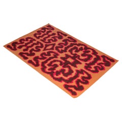 Alfombra Ember Kilim de lana NZ inspirada en el fuego por Stefania Ruggiero