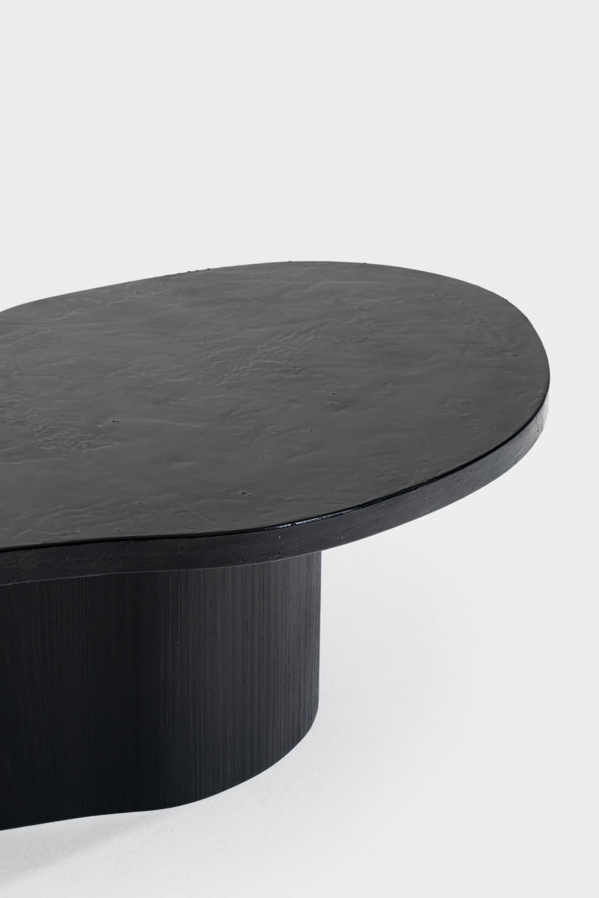 Resin Tessella FBeta coffee table in handpainted Fir wood and MDF by ROU Materiaal For Sale