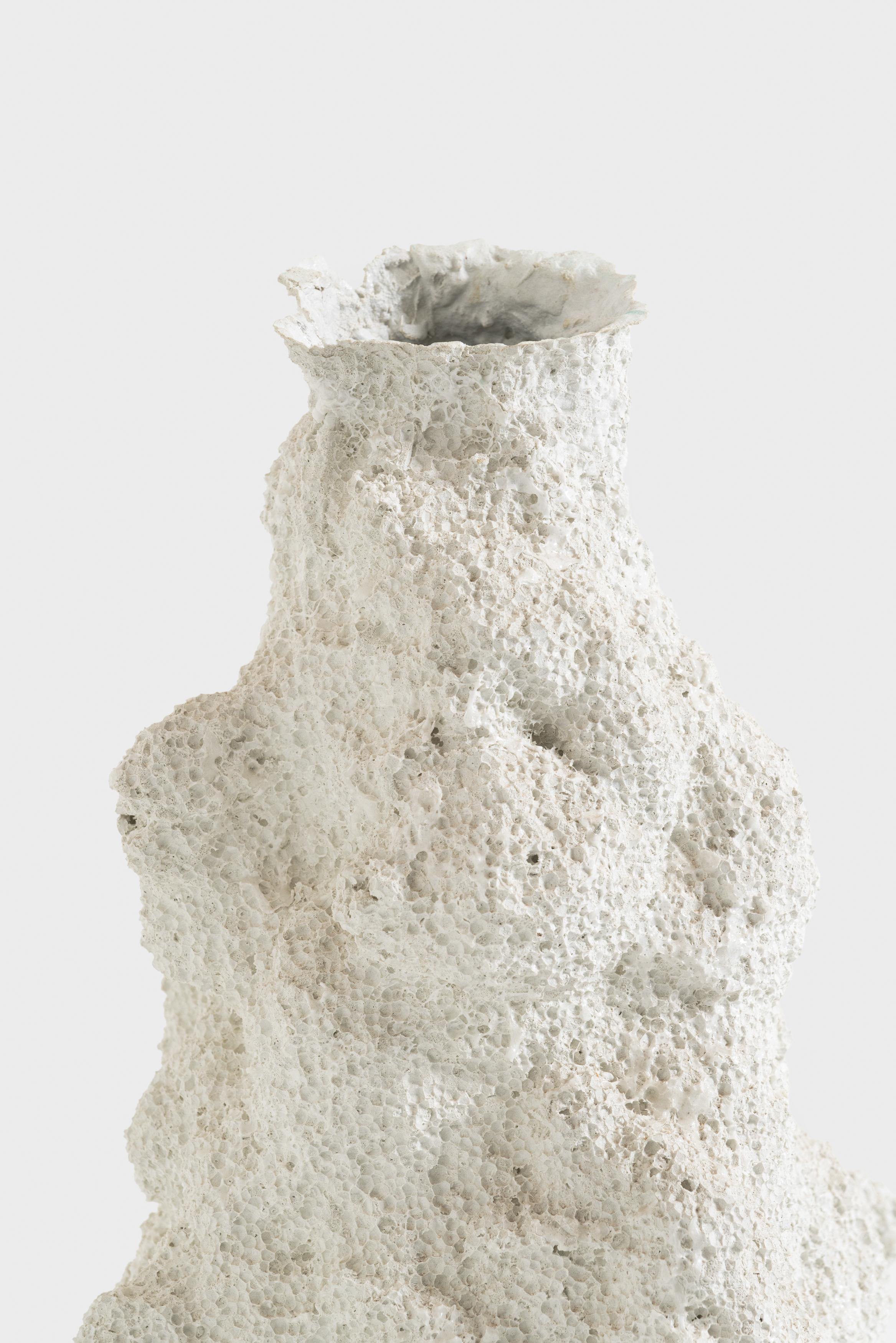 Italian Far Deep Void SWN1 handmade vase in pigmented concrete by Duccio Maria Gambi For Sale