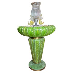 Grande fontaine lumineuse en verre de Murano, Italie, style Mid-Century Modern, années 1950