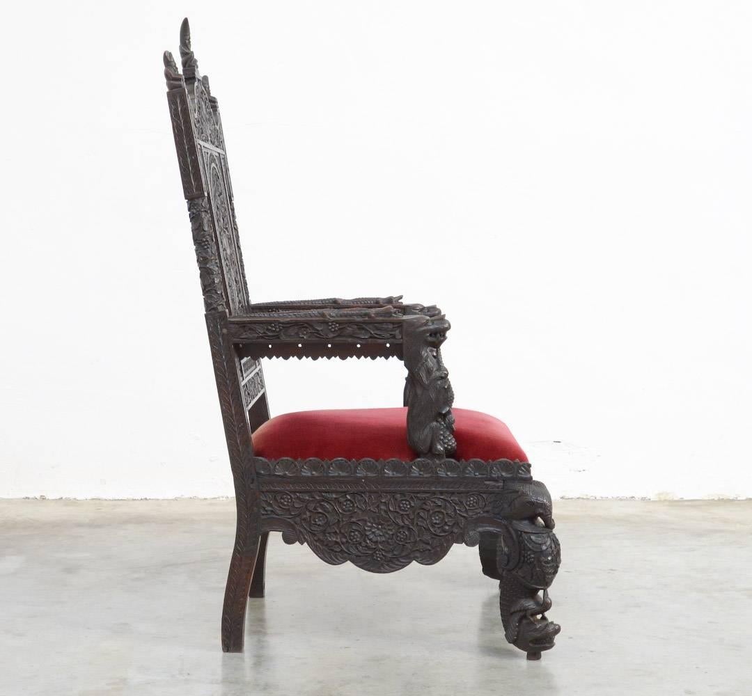 an indian throne