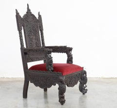 Impressive Anglo-Indian Throne