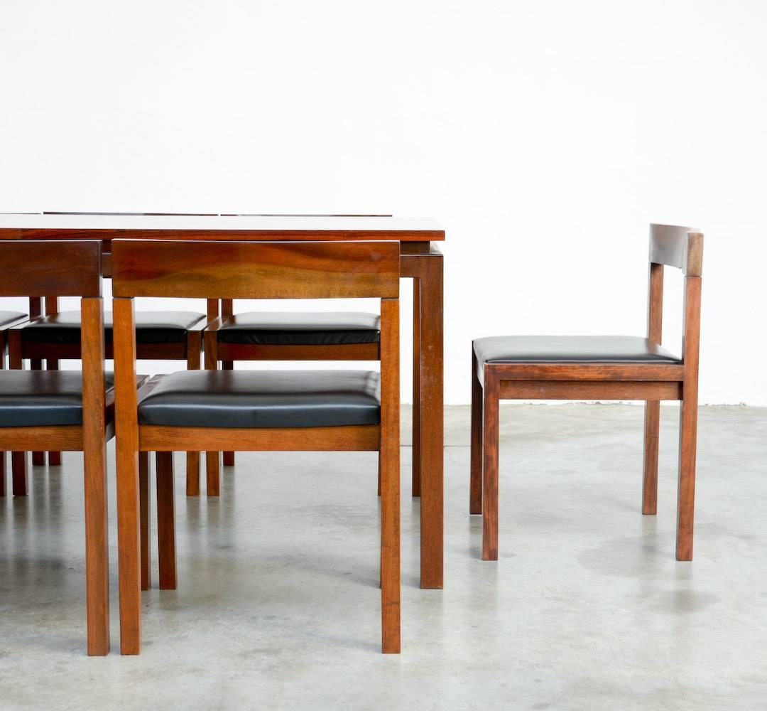 Set of Eight Dining Chairs by Alfred Hendrickx for Belform 3