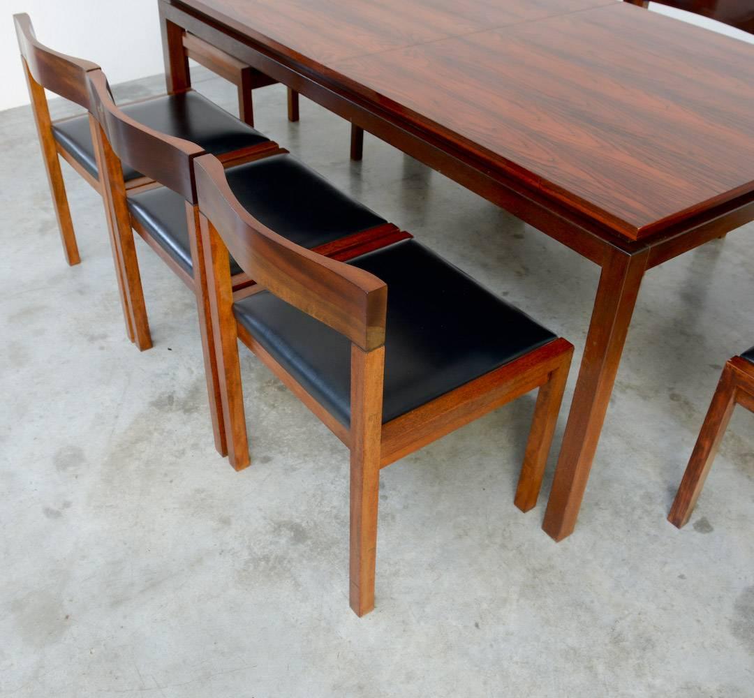 Set of Eight Dining Chairs by Alfred Hendrickx for Belform In Good Condition In Vlimmeren, BE