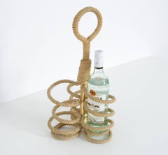 Midcentury Bottle Basket by Audoux Et Minet