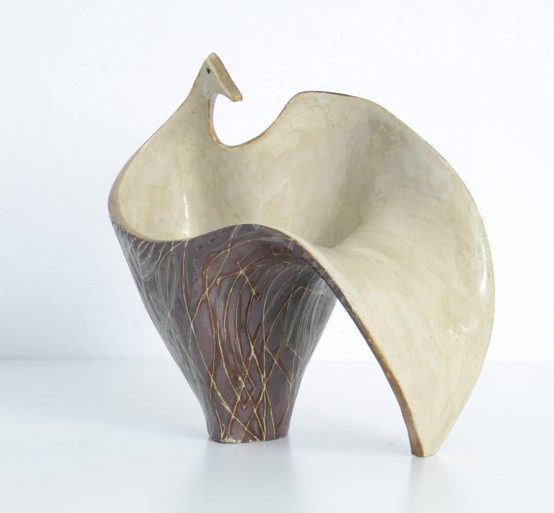 French Ceramic Bird Vase 2