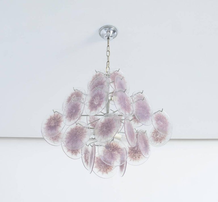 Purple Crystal Chandelier By Vistosi Murano For At 1stdibs Purple Crystal Chandelier By Vistosi Murano For 1