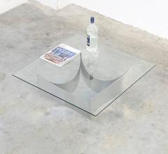 Minimal Coffee Table in the manner of Michel Boyer