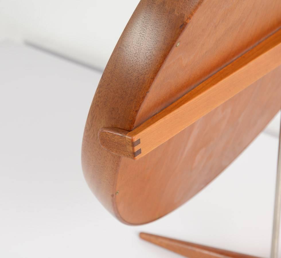 Teak Table Mirror by Uno and Osten Kristiansson for Luxus 2
