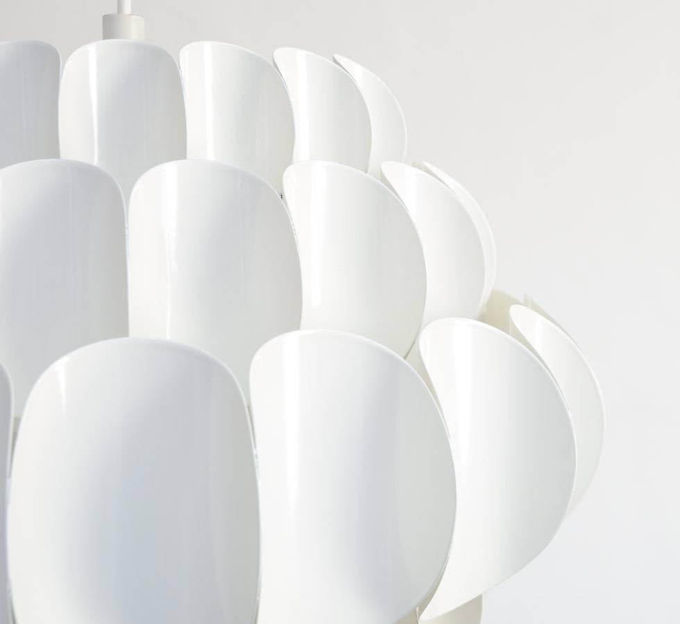 White Metal Pendant Lamp by Thorsten Orrling for Hans-Agne Jakobsson AB In Excellent Condition In Vlimmeren, BE