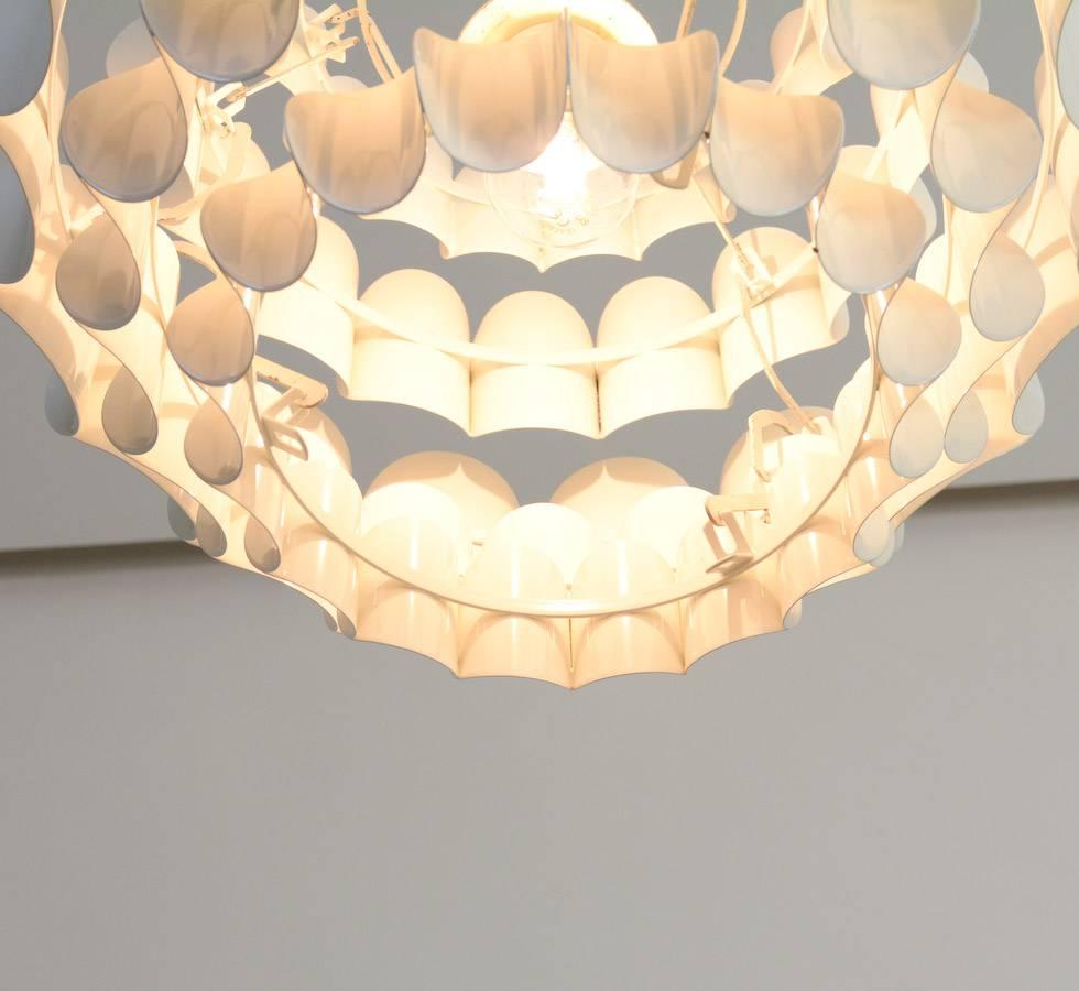 White Metal Pendant Lamp by Thorsten Orrling for Hans-Agne Jakobsson AB 2