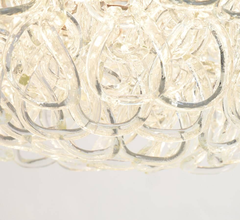 Mid-20th Century Murano Glass Chandelier  For Sale