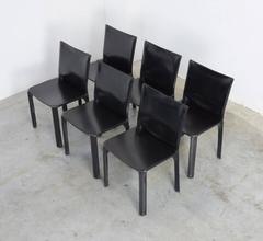 Set of 4 CAB Chairs by Mario Bellini for Cassina