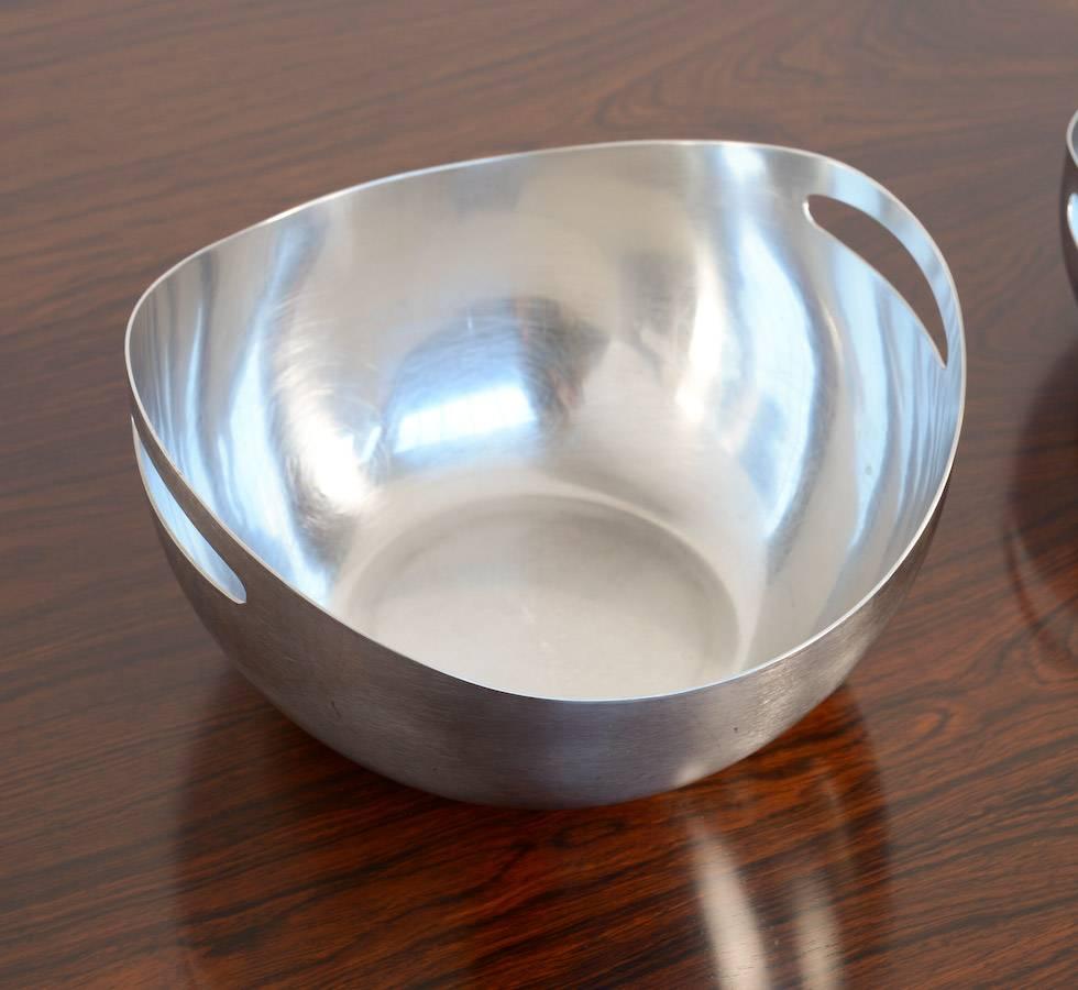Stainless Steel Set of Four Country Club Bowls by Stephan Winteroy for Wiskemann