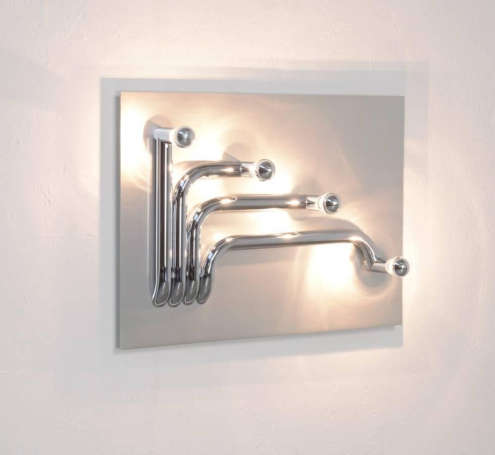 Sculptural Wall Lamp Attributed to Reggiani, Italy 2
