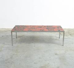 Pia Manu Ceramic Tile Coffee Table, 1960s