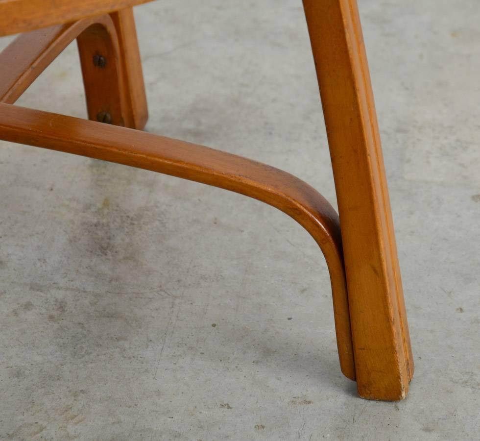 Austrian Wiener Secession Stool by Gustav Siegel for J. & J. Kohn