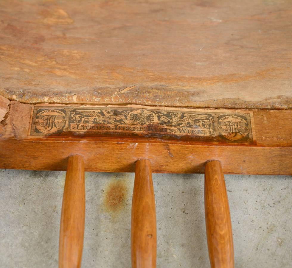 Wiener Secession Stool by Gustav Siegel for J. & J. Kohn 2