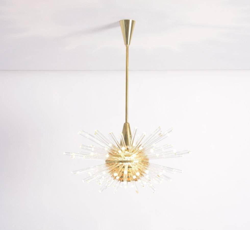 Mid-Century Modern Large Chandelier, Miracle, by Bakalowits, 1960