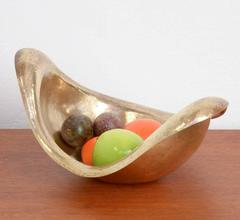 Hammered Copper Bowl by Charles Bresous