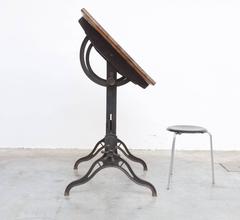 Old American Industrial Drafting Table