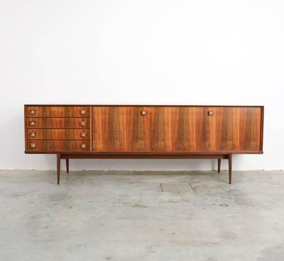 Mid-Century Modern Elegant Rosewood Sideboard by Oswald Vermaercke for V-Form, 1960s