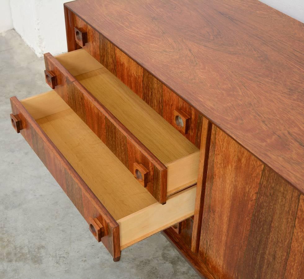 Elegant Rosewood Sideboard by Oswald Vermaercke for V-Form, 1960s In Excellent Condition In Vlimmeren, BE