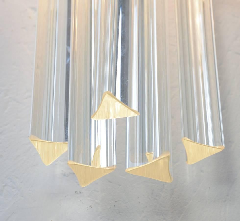 Venini Crystal Glass Cascading Wall Lamp 1