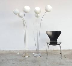 Decorative Flower Floor Lamps of the 1970s