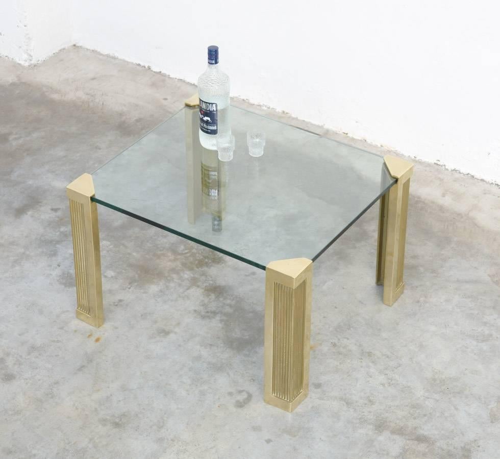 Modern Impressive Brass Side Table by Peter Ghyczy