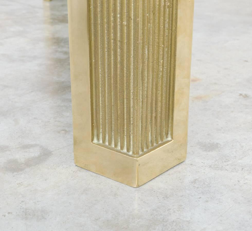 Impressive Brass Side Table by Peter Ghyczy 1