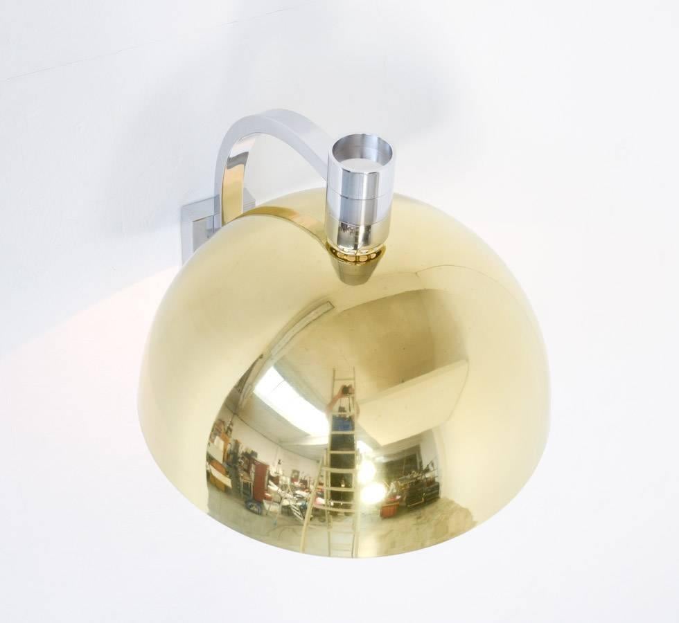Chrome Unique Pendant Wall Lamp by Franco Albini for Sirrah, Italy