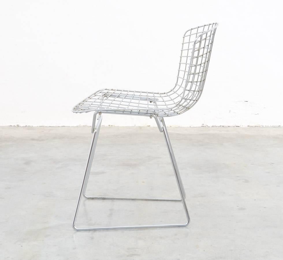 Set of Six Wire Chairs by Harry Bertoia for Knoll International De Coene 2