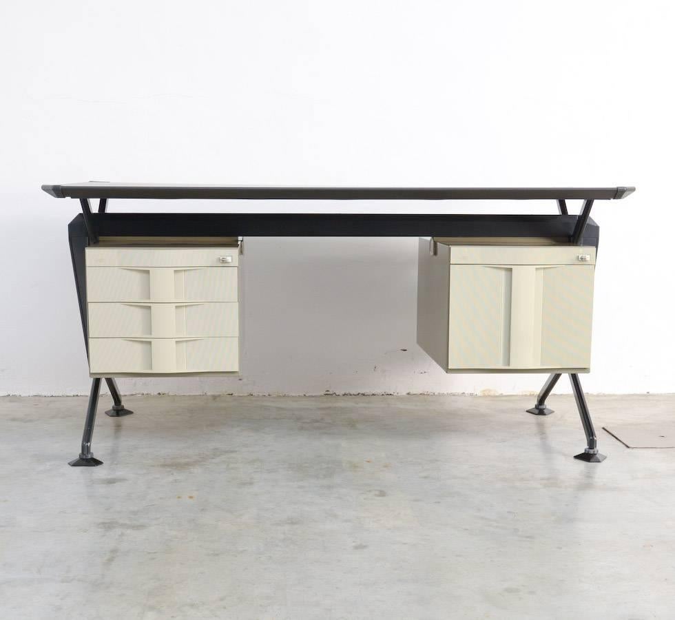 Mid-20th Century Mid-Century Italian Arco Series Desk by Studio BBPR for Olivetti