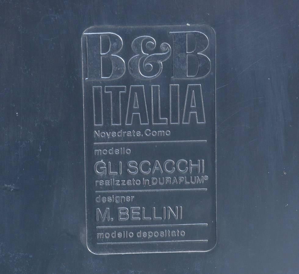 Set of Four Side Tables Gli Scacchi by Mario Bellini for B&B Italia 1