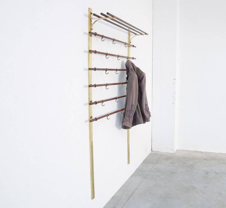 High Quality Copper WallMounted Coat Rack at 1stDibs