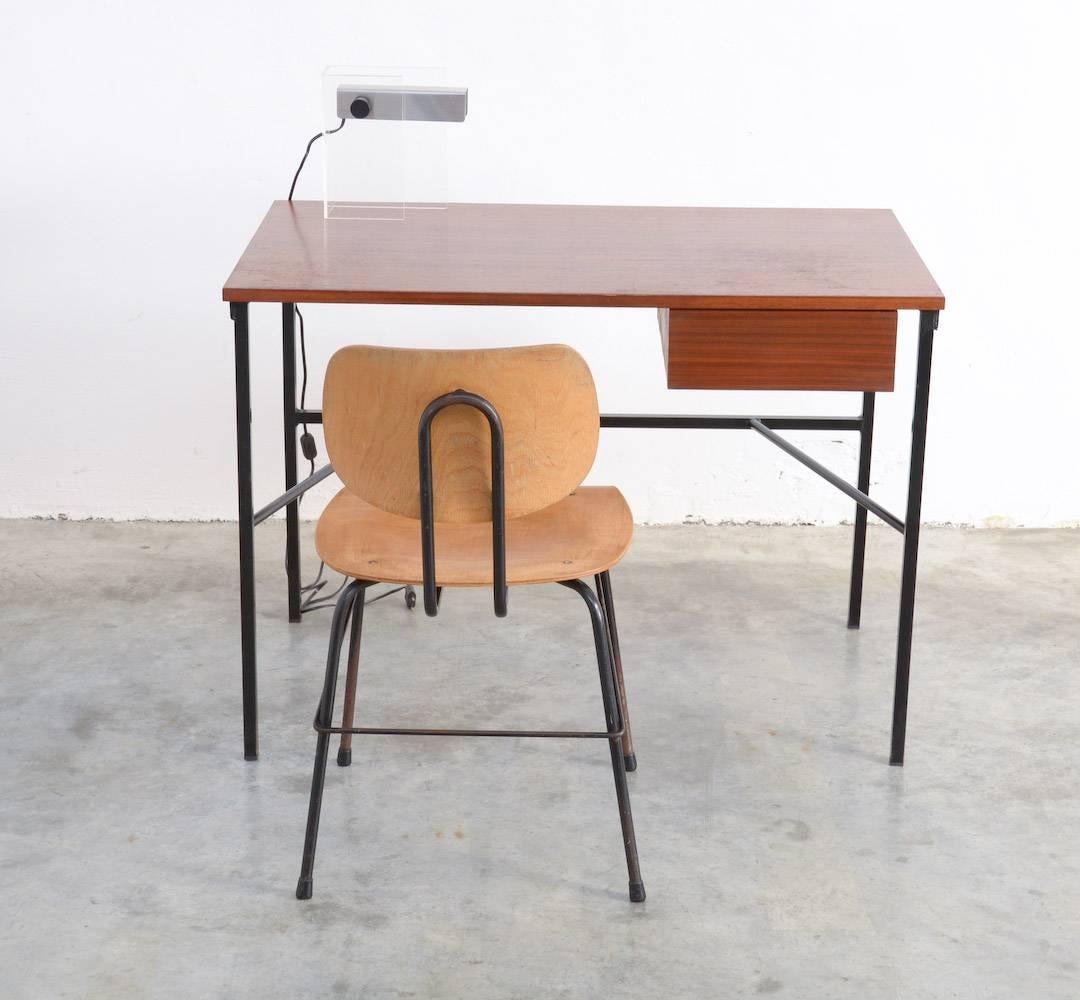 Mid-Century Modern Minimal Desk CM 174 by Pierre Paulin for Trefac, Belgium