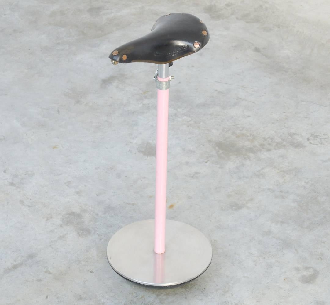 The Sella stool is designed by Achille et Pier Giacomo Castiglioni in 1957 for Zanotta and produced since 1983. With Sella, the brothers Castiglioni demonstrate their flair for converting everyday objects into original designs. It is considered to