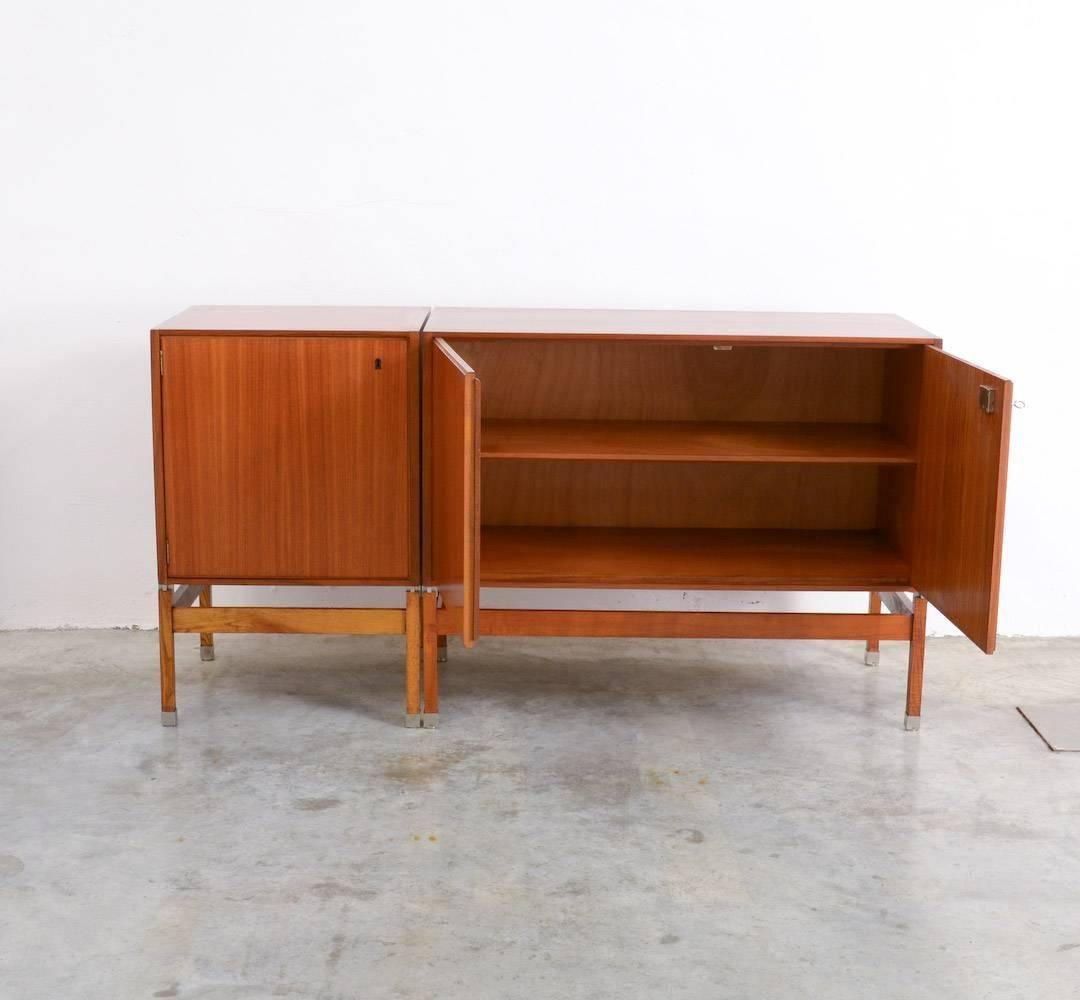 Constructivist Modular Sideboard by Pieter De Bruyne for Al Meubel, 1959 In Excellent Condition In Vlimmeren, BE