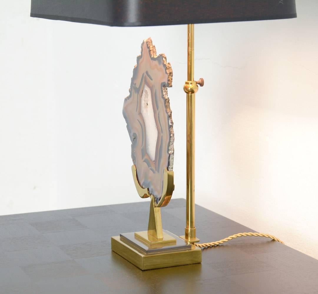 Agate Table Lamp by Willy Daro In Excellent Condition In Vlimmeren, BE