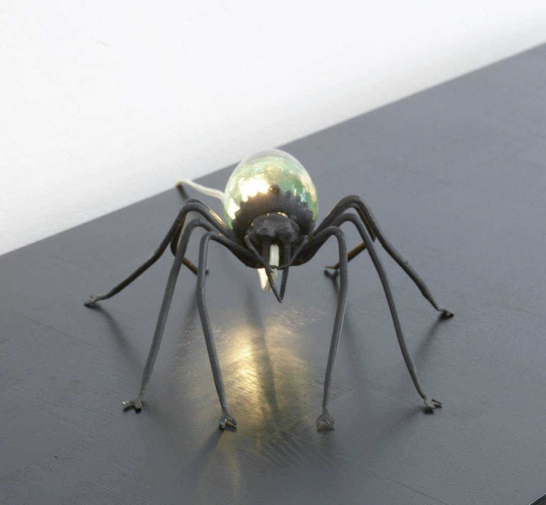 Metal Spider Wall or Table Lamp of the 1970s
