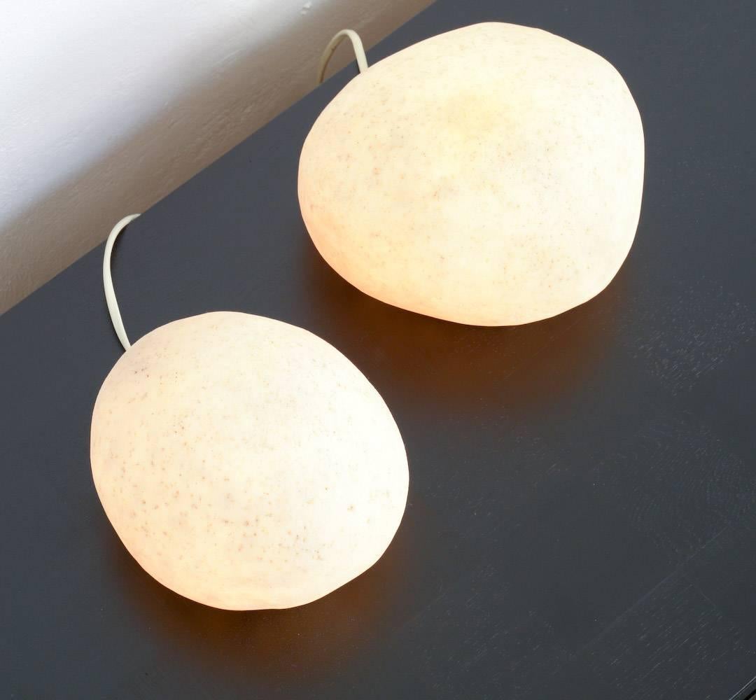 Pair of Early Dorra Rock Shaped Lamp by A. Cazenave for Atelier A 3