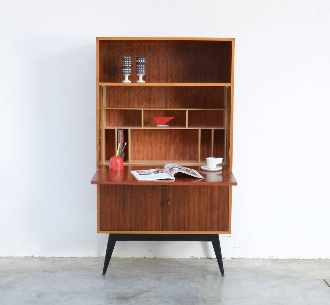 Mid-Century Modern Elegant Writing Cabinet by Alfred Hendrickx for Belform