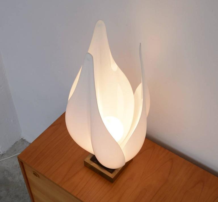Decorative Tulip Table Lamp by Rougier For Sale at 1stdibs