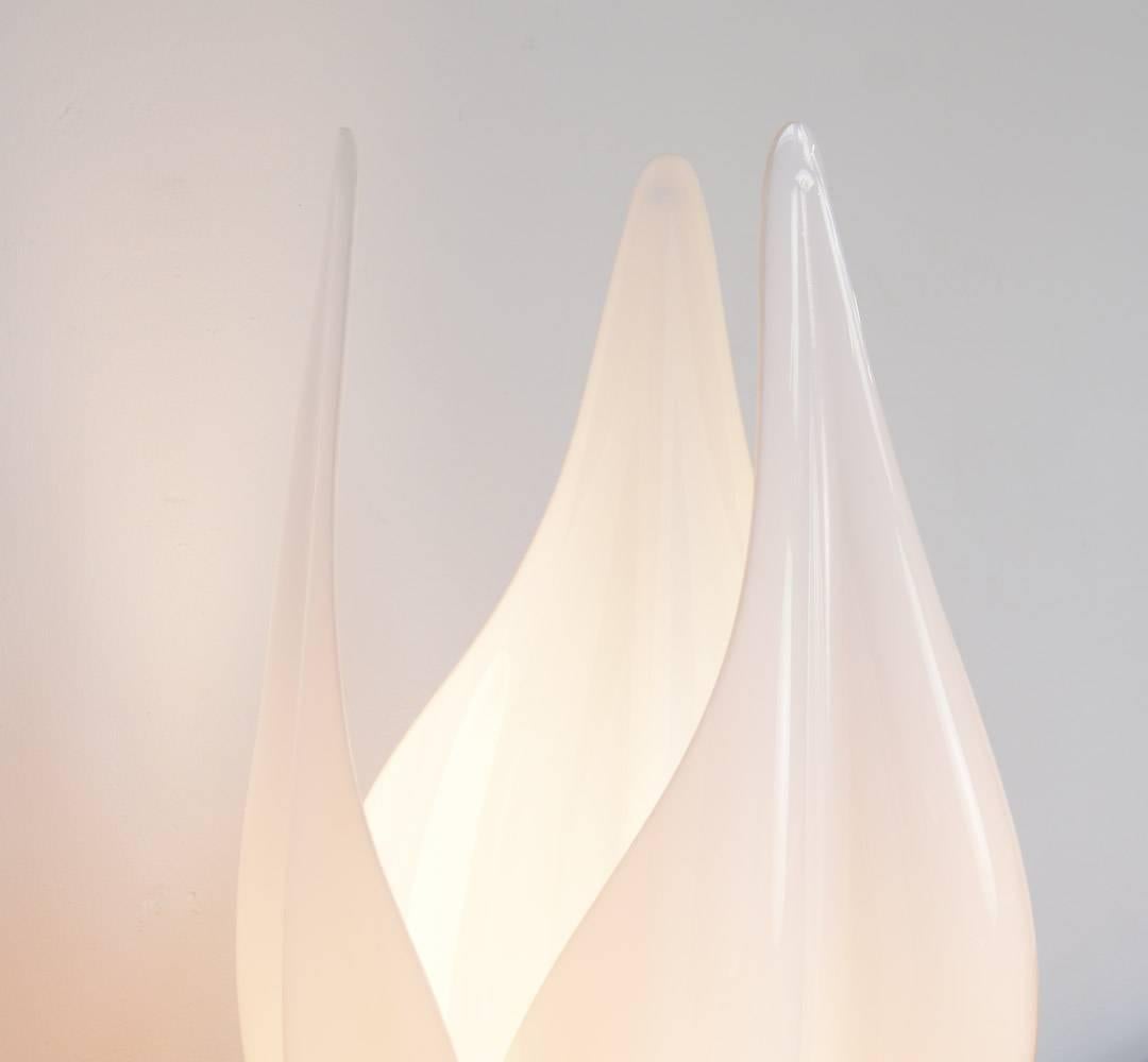 Late 20th Century Decorative Tulip Table Lamp by Rougier