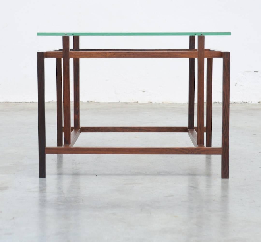 Mid-Century Modern Geometric Side Table by Henning Norgaard for Komfort, Denmark