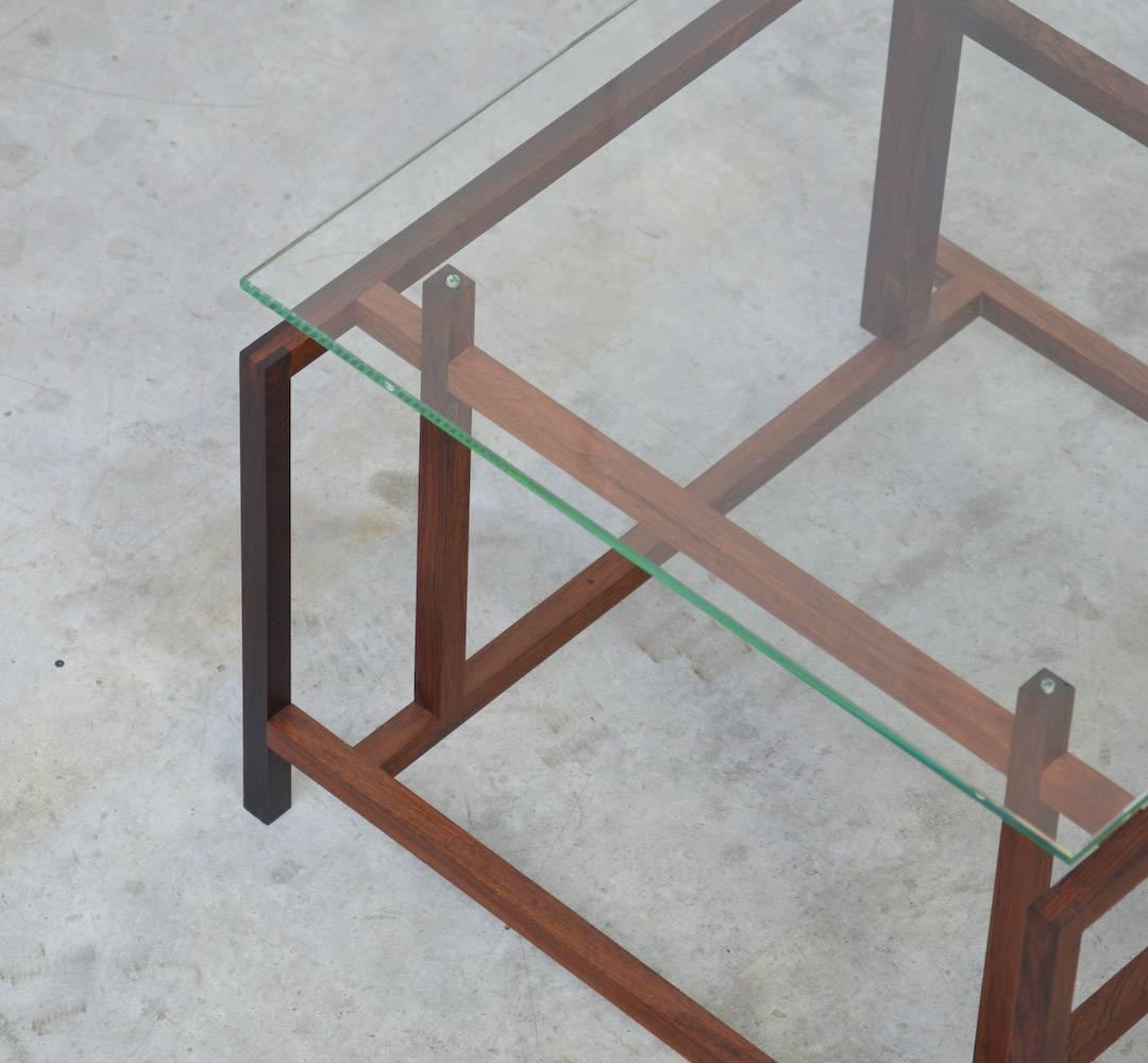Mid-20th Century Geometric Side Table by Henning Norgaard for Komfort, Denmark